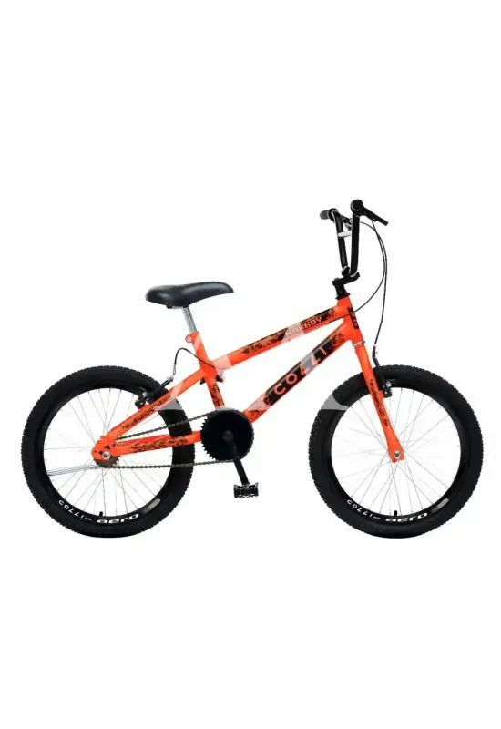 BICICLETA COLLI MAX BOY CROSS ARO 20 S/MARCHA LARANJA NEON