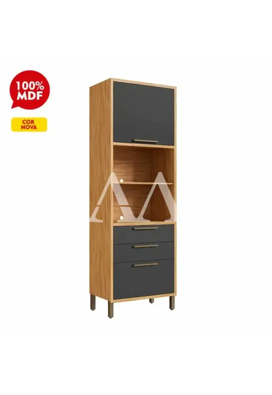 TORRE QUENTE 2P ABRIR 2G RONIPA P/ 2 FORNOS SYRAH 220CM AMENDOA/CHUMBO