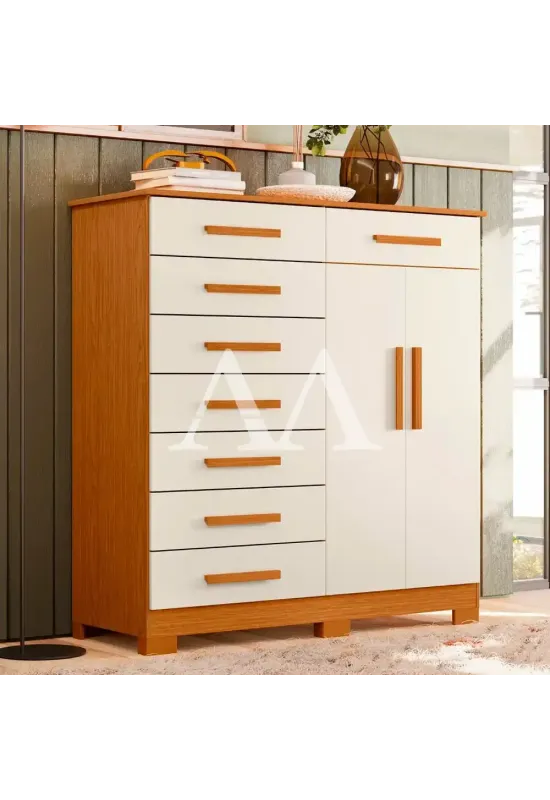 COMODA 8G 2P. ABRIR ALBATROZ NEW VERONA BRANCO