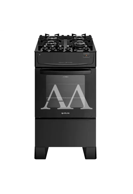 FOGAO 4B ATLAS MONACO TOP GLASS PRETO