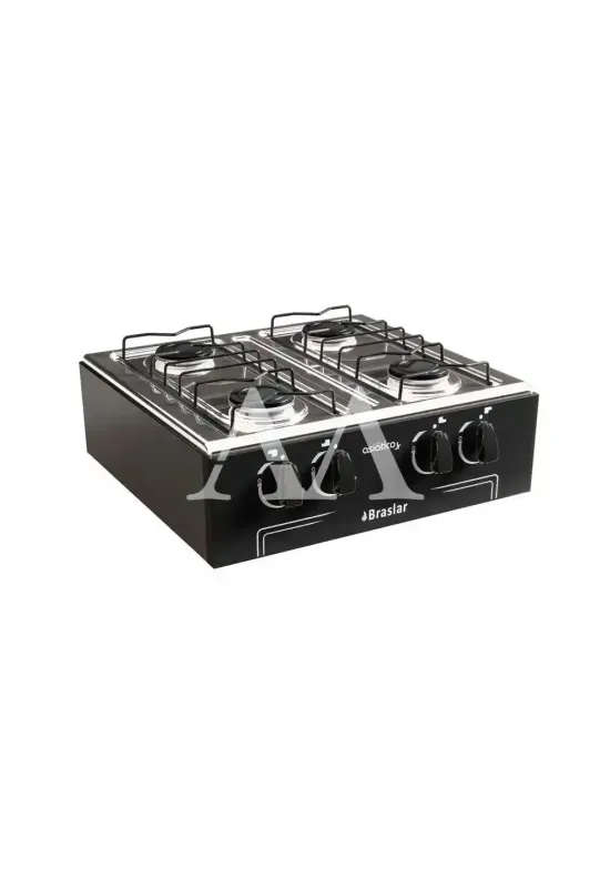 FOGAO 4B BRASLAR COOKTOP ASIATICO JR PRETO