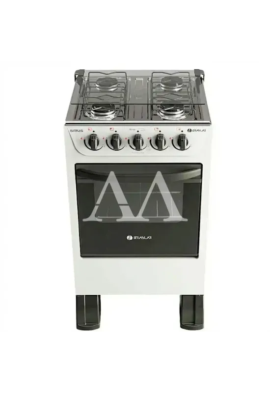 FOGAO 4B BRASLAR PISO NEW SIRIUS SIMPLES BRANCO