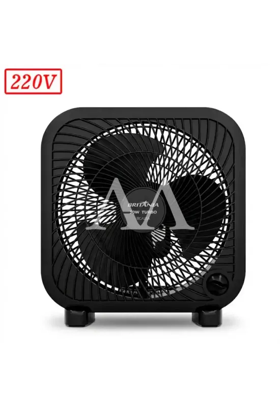 VENTILADOR BRITANIA BCA25A CIRCULADOR 3 PAS 3 VEL 220V PRETO