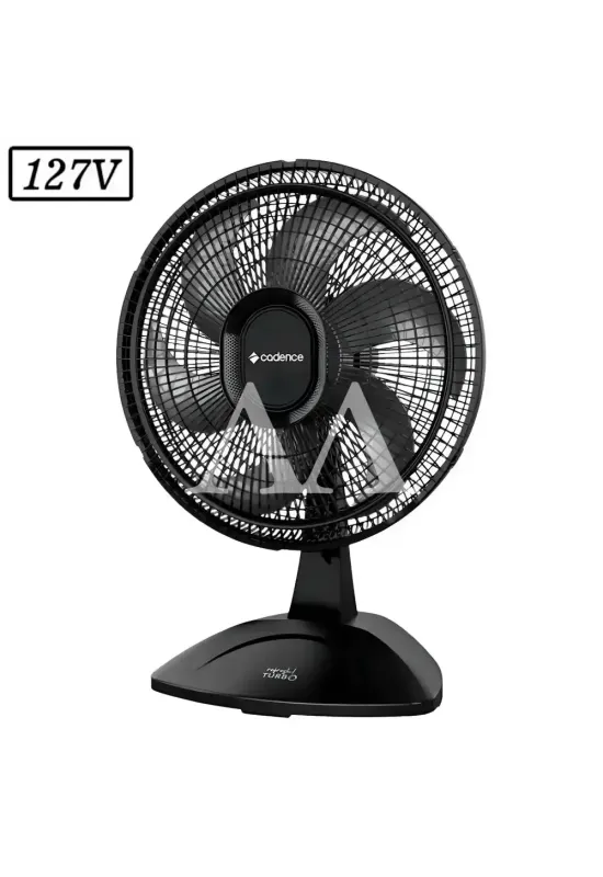 VENTILADOR CADENCE TURBO REFRESH VTR410 45CM 6 PAS 3 VEL 127V PRETO