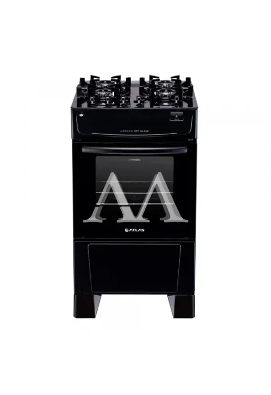 FOGAO 4B ATLAS MONACO TOP GLASS PRETO