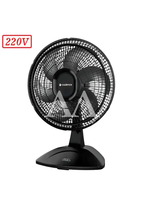 VENTILADOR CADENCE TURBO REFRESH VTR410 45CM 6 PAS 3 VEL 220V PRETO