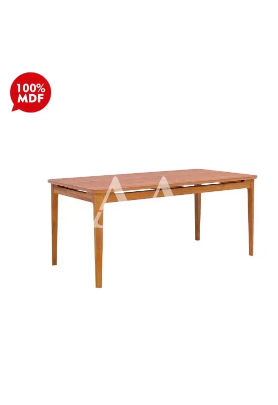 MESA CIMOL BAOBA NATUAME RETANGULAR 160X80 S/VDO MADEIRA/CINAMOMO