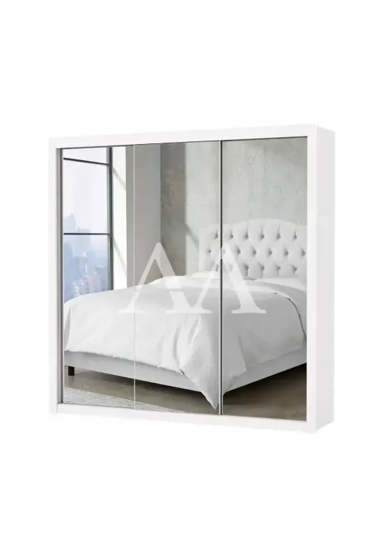 ROUPEIRO 3P. CORRER 4G CARIOCA CLARA SUPER GLASS C/ESP E C/PE BRANCO