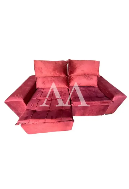 ESTOFADO BOMFLEX CHILE RETRATIL VINHO VELUDO ASTECA 07