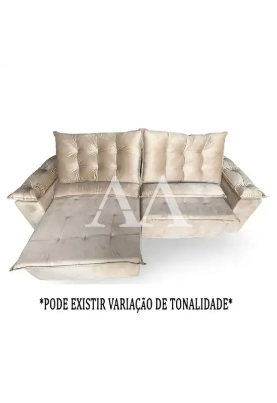 ESTOFADO RG VENEZA RETRATIL 2.50 BEGE ESCURO INCA 16