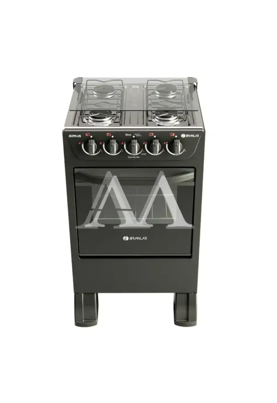 FOGAO 4B BRASLAR PISO NEW SIRIUS SIMPLES BLACK