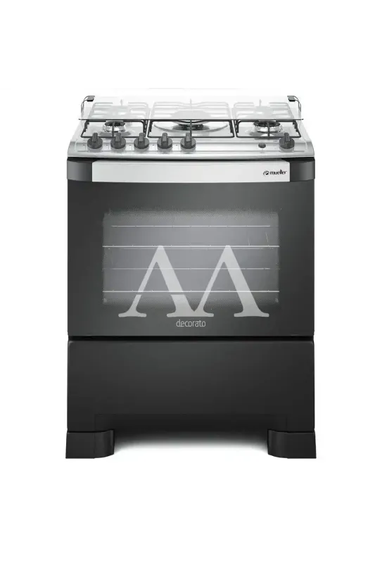 FOGAO 5B MUELLER DECORATO PRETO FOSCO