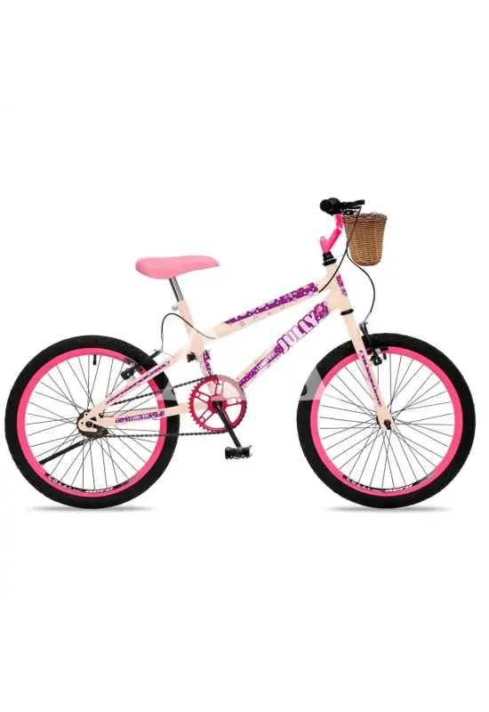 BICICLETA COLLI JULLY ARO 20 S/MARCHA C/CESTO BEGE
