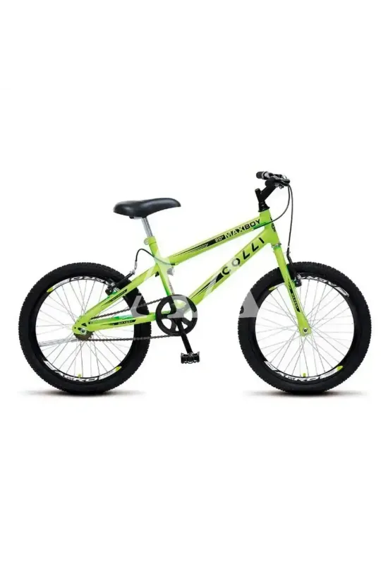BICICLETA COLLI MAX BOY CROSS ARO 20 S/MARCHA AMARELO NEON