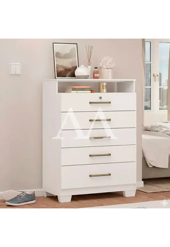 COMODA 5G DEMOBILE TRIUNFO C/PE BRANCO