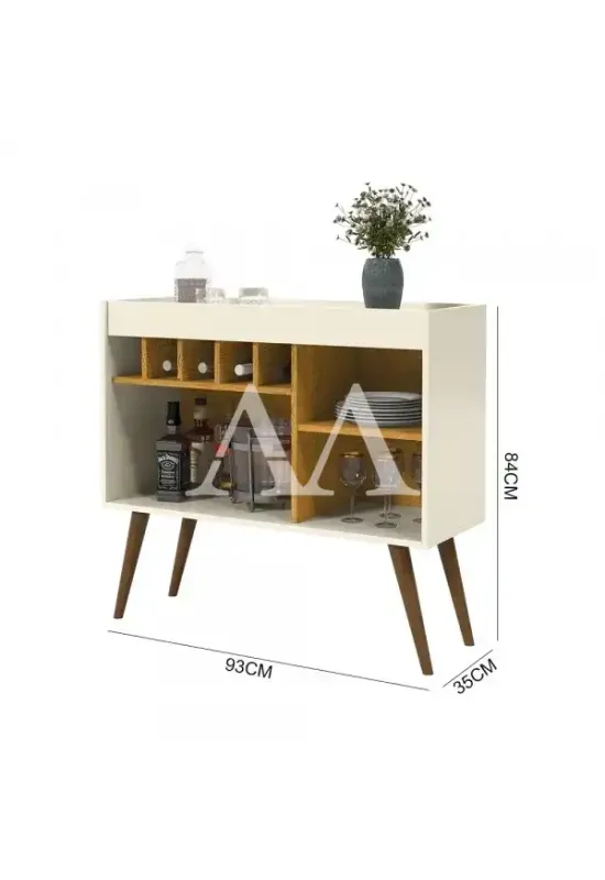 APARADOR EJ C/ ADEGA NEW ODIN OFF WHITE / FREIJO