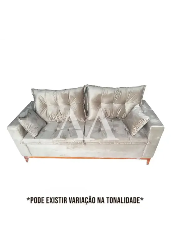 ESTOFADO RG EGITO 1.90 C/PILLOW BEGE ESCURO INCA 16