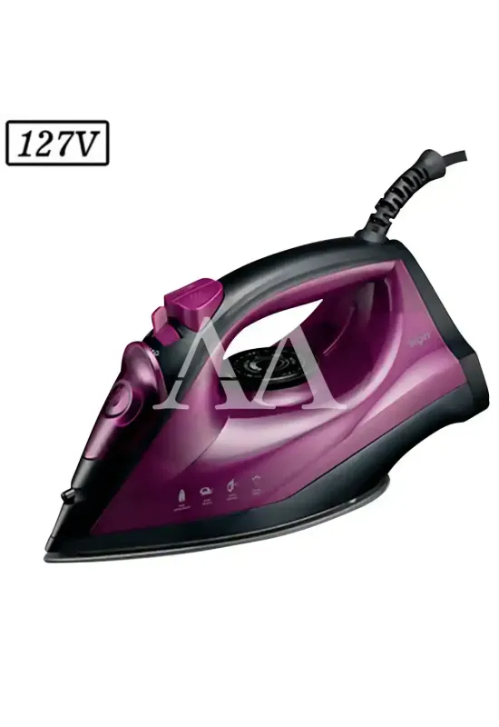 FERRO DE PASSAR ELGIN A VAPOR EASY PASS 127V ROXO/PRETO