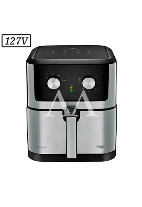 FRITADEIRA ELGIN CHROME FRY 8L 127V PRETO/INOX