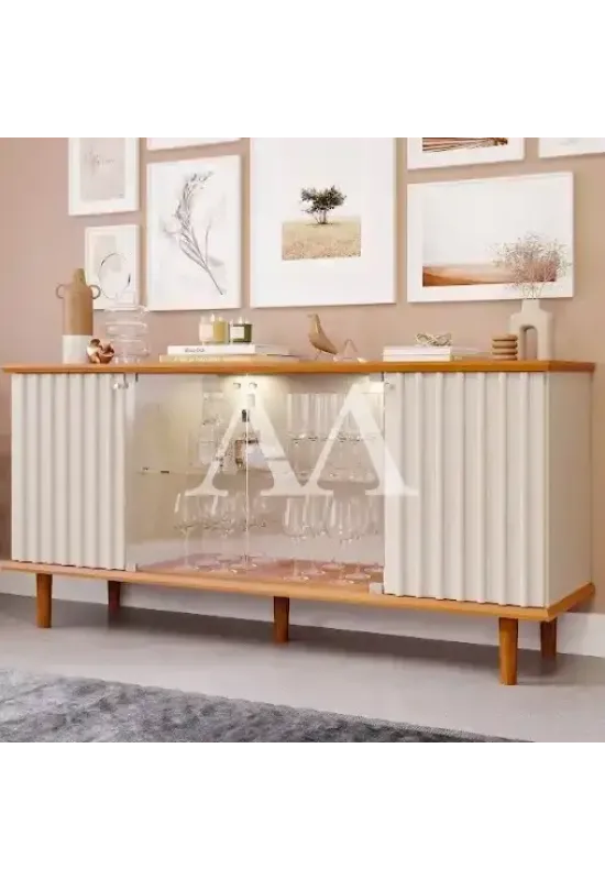 BUFFET CIMOL JANICE CINAMOMO/OFF WHITE