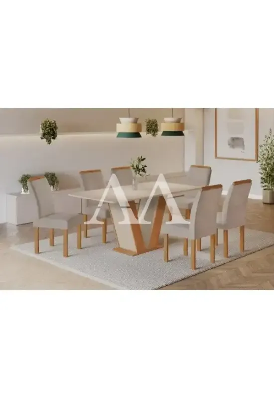 CJ MESA 6C CEL MOVEIS QATAR RETANGULAR 160X80 TAMPO LONDRES PLUS S/VDO