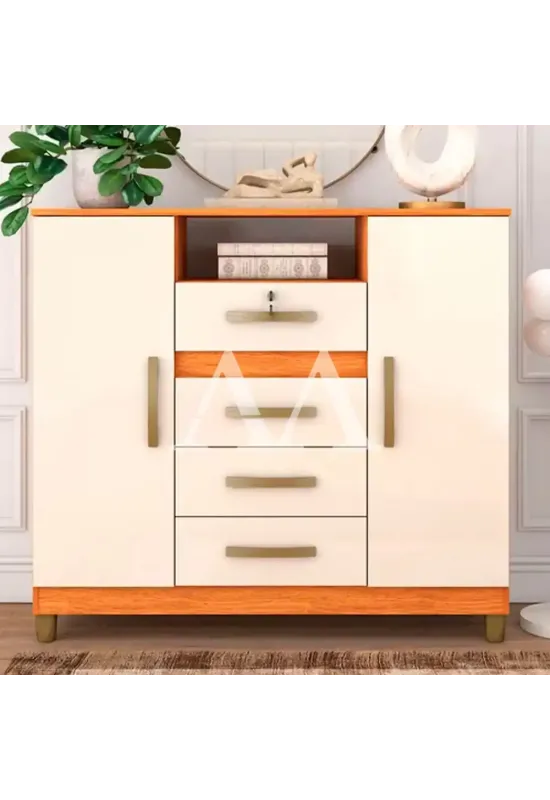 COMODA 4G 2P. ABRIR FELLICCI ANGRA CINAMOMO/OFF WHITE