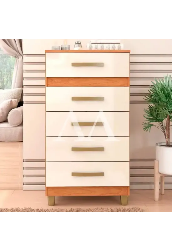 COMODA 5G FELLICCI MALTA CINAMOMO/OFF WHITE