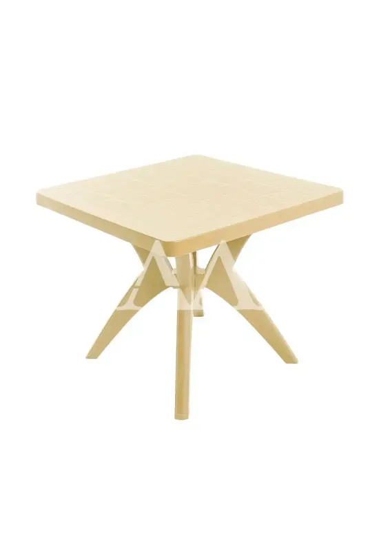 MESA FORTE PLASTICO NATURE QUADRADA BEGE NATURAL