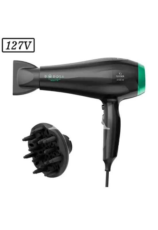 SECADOR DE CABELO GAMA BABOSA CERAMIC ION 2100W 127V