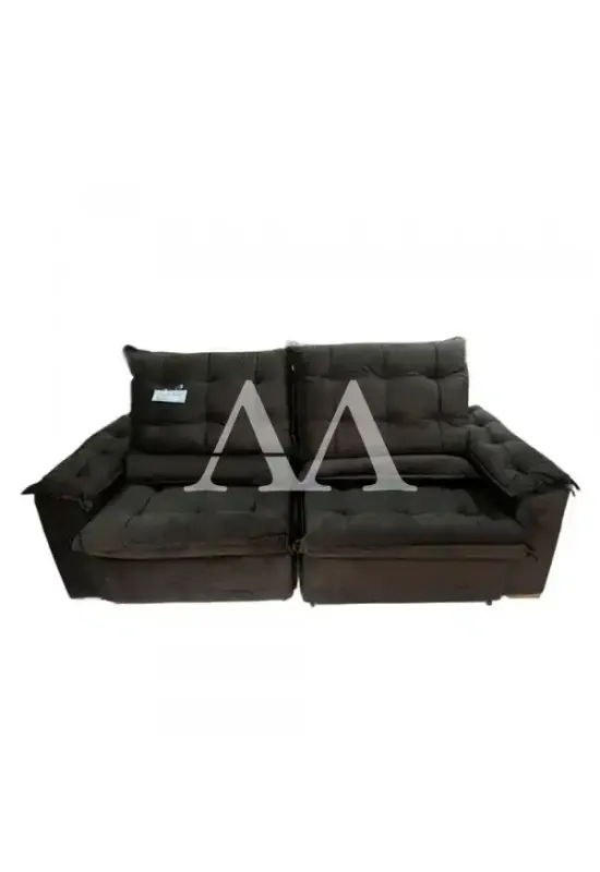 ESTOFADO BOMFLEX GRECIA RETRATIL CHOCOLATE VELUDO ASTECA 08