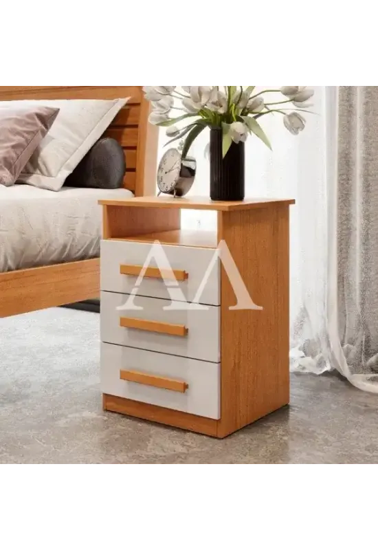 MESA DE CABECEIRA 3G BIANCHI MALIBU C/ PES NATURE/OFF WHITE