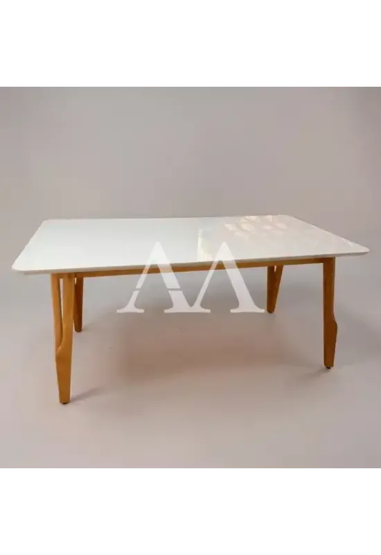 MESA ART ASSENTO SIENA RETANGULAR 180X90 C/VDO MEL/OFF WHITE