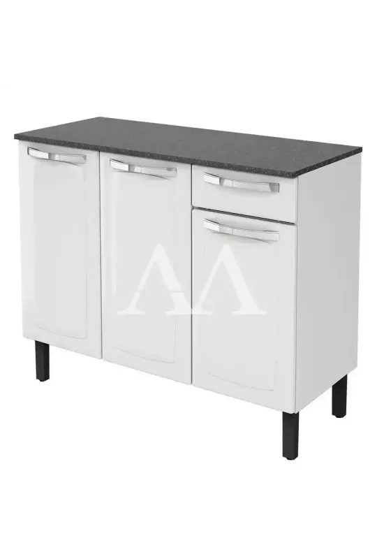 BALCAO ITATIAIA 3P 1G C/ TAMPO ROSE IG3G1 105CM BRANCO 1871