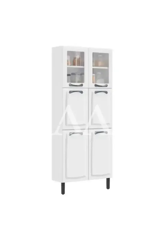 PANELEIRO ITATIAIA 6P. 2 C/ VIDRO NEW PREMIUM 80CM BRANCO 1882