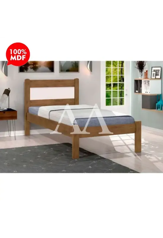CAMA JA SOLTEIRO PRISMA JEQUITIBA/OFF WHITE
