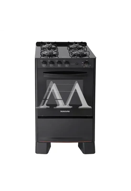 FOGAO 4B SUGGAR PISO COOK GLASS MESA VIDRO PRETO