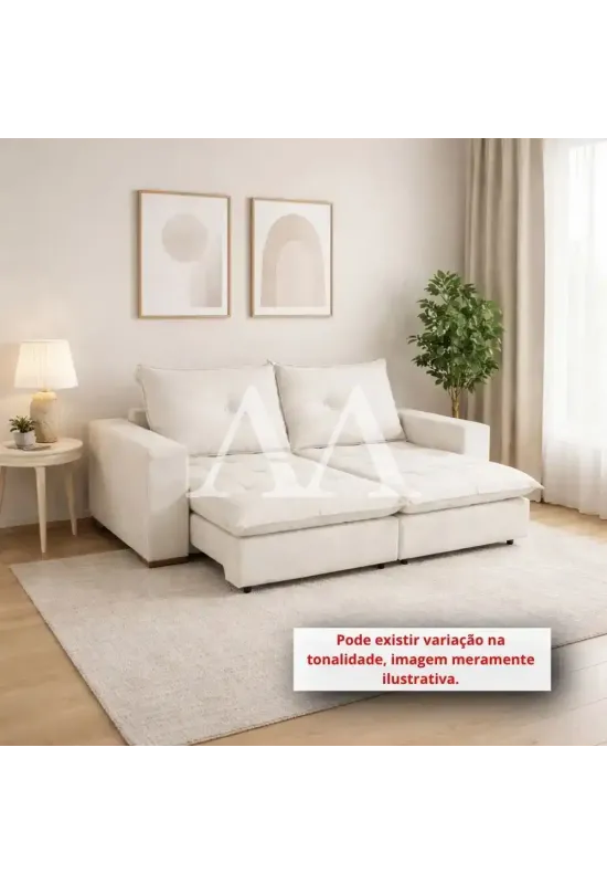 ESTOFADO DESIGN MILANO RETRATIL CAMA MARTE CRU