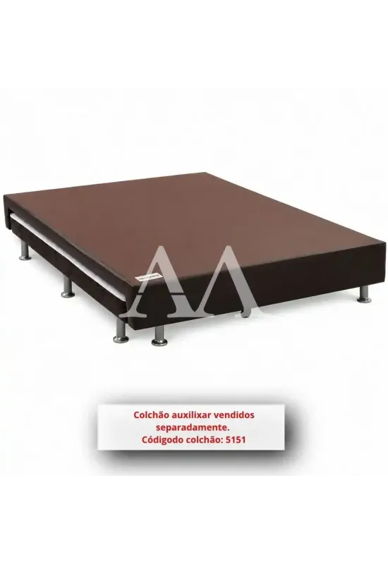 BASE BOX 138X188X25 ORTOBOM SOMMIER CORINO VAZADA PRETO