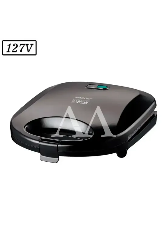 SANDUICHEIRA GRILL MALLORY CLASSIC GRILL 750W 127V PRETA