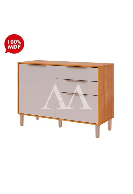 BALCAO MGM 2P 2G DIVINA ESPLENDIDA 120CM CINAMOMO/OFF WHITE