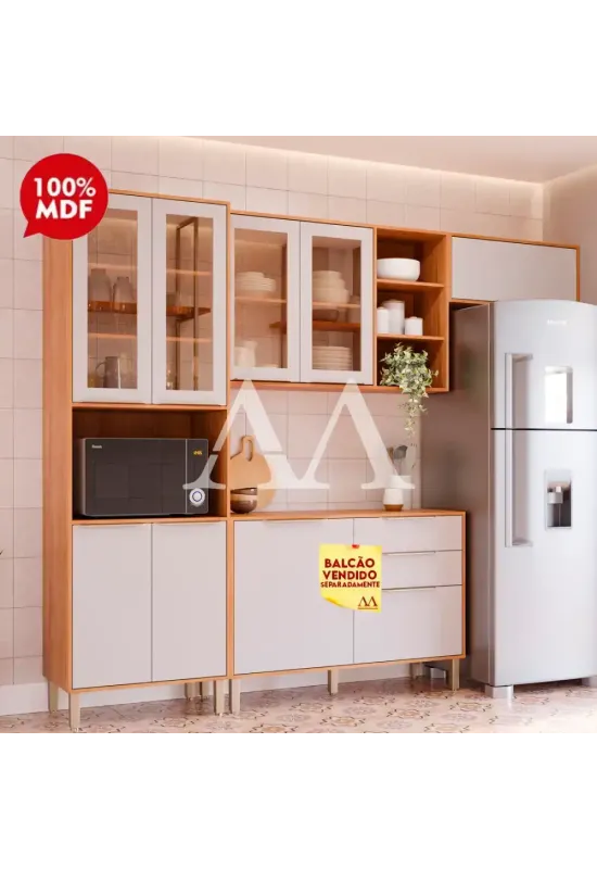 COZINHA MGM BRILHANTE CINAMOMO/OFF WHITE