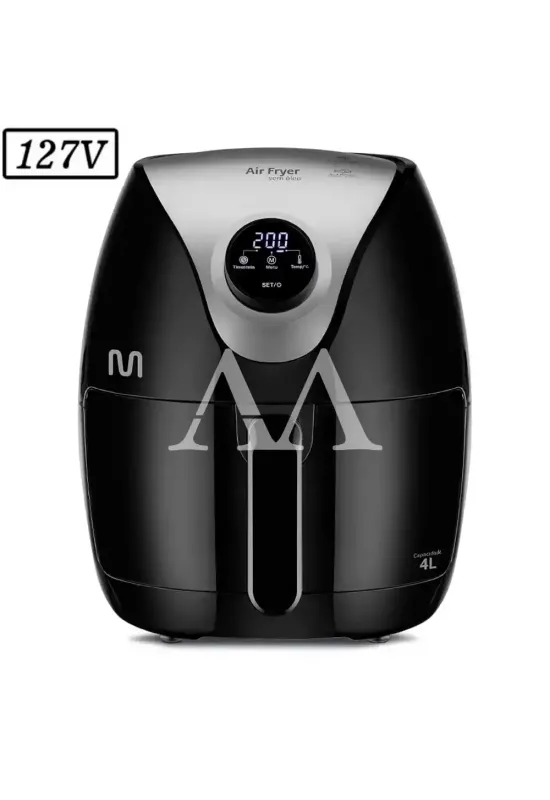 FRITADEIRA MULTILASER AIR FRYER DIGITAL 4L GO205 1500W 127V PRETA