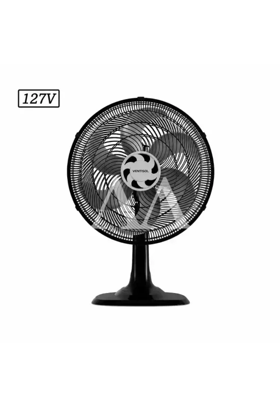 VENTILADOR VENTISOL MESA 40CM 6 PAS 3 VEL 127V PRETO