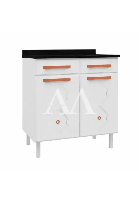 BALCAO TELASUL DUPLO 2G C/ TAMPO NEW MIRAGE BRANCO 815102-01
