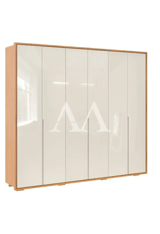 ROUPEIRO 6P ABRIR 6G ROBEL CONCEPT 2.7 LISO C/ PES FREIJO / OFF WHITE