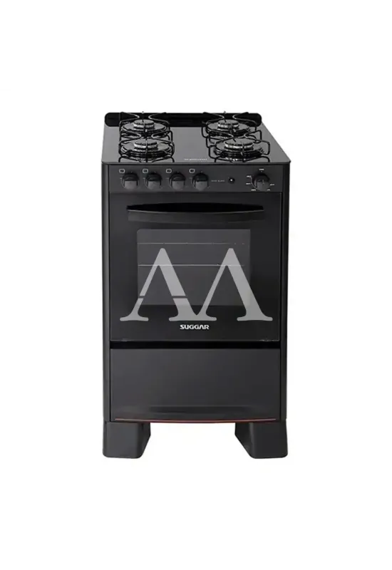 FOGAO 4B SUGGAR PISO COOK GLASS MESA VIDRO PRETO