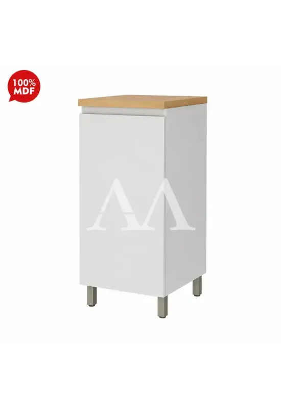 BALCAO NESHER 1P ABRIR RAINHA 40CM BRANCO/NATURE 500861