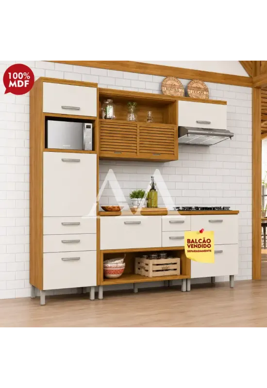 COZINHA NESHER PRINCESA FREIJO / OFF WHITE