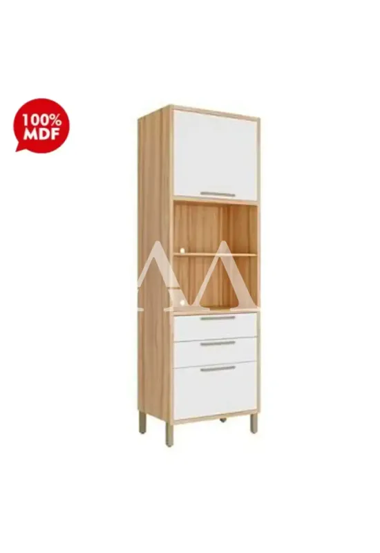 TORRE QUENTE 1P ABRIR 3G RONIPA P/ 2 FORNOS SYRAH 220CM AMENDOA/BRANCO