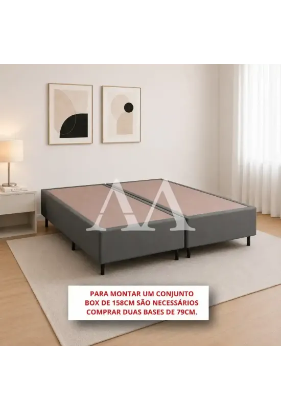 BASE BOX 79X198X30 PROBEL LISO CINZA
